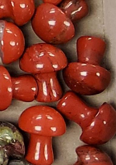 Red Jasper Crystal Mushroom